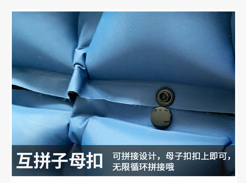户外用品充气床垫野营脚踩充气床 跨境露营睡垫 便携充气垫
