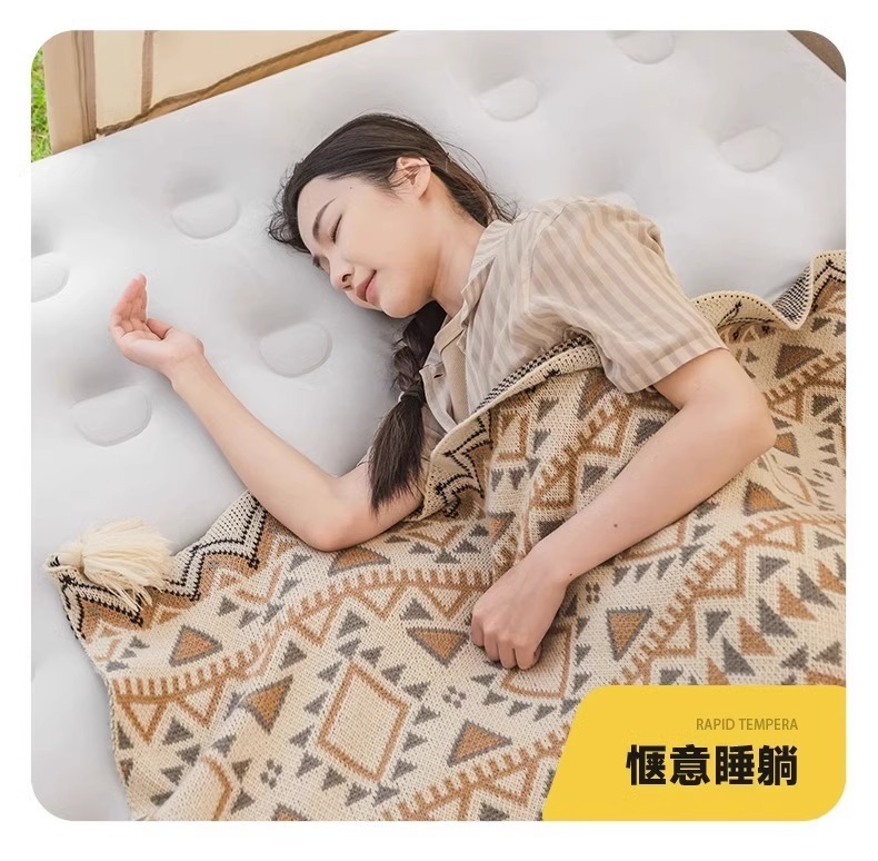 气垫床单人充气床垫双人家用加厚懒人户外露营帐篷折叠便携充气床