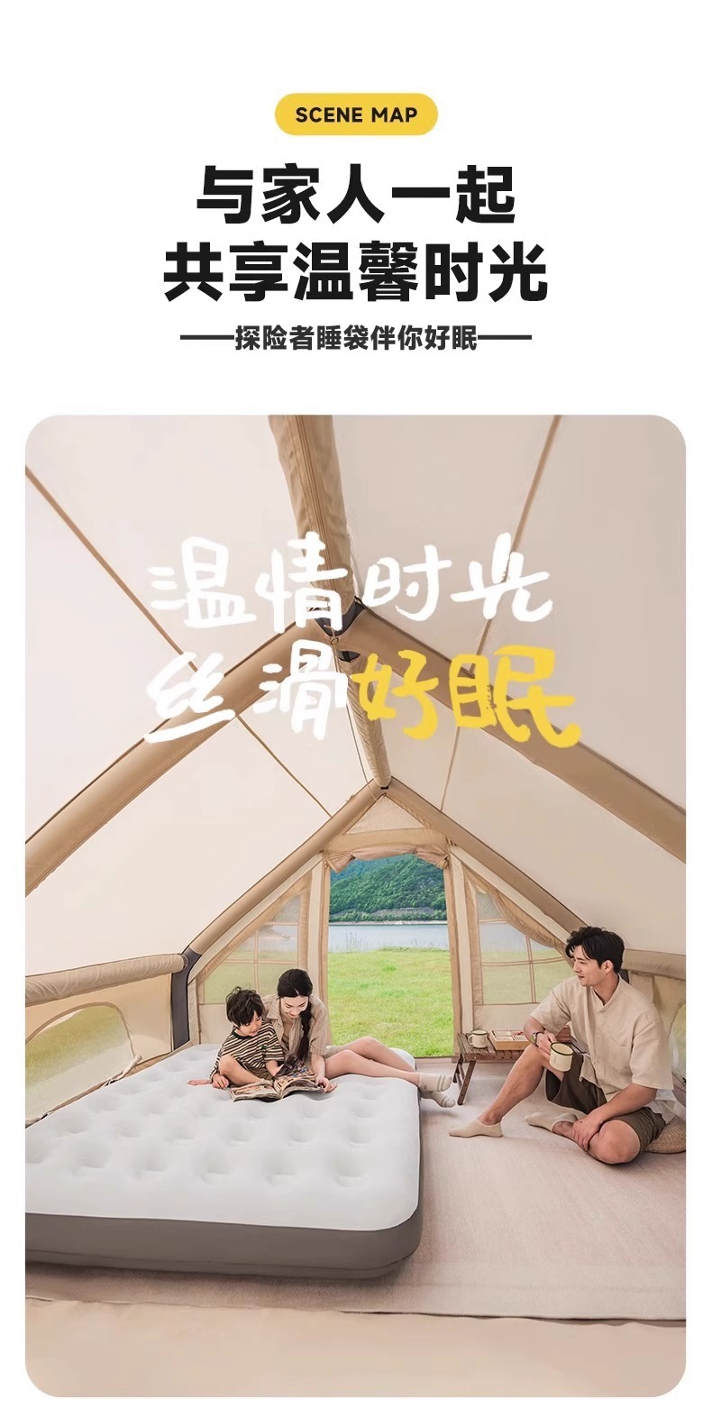 气垫床单人充气床垫双人家用加厚懒人户外露营帐篷折叠便携充气床