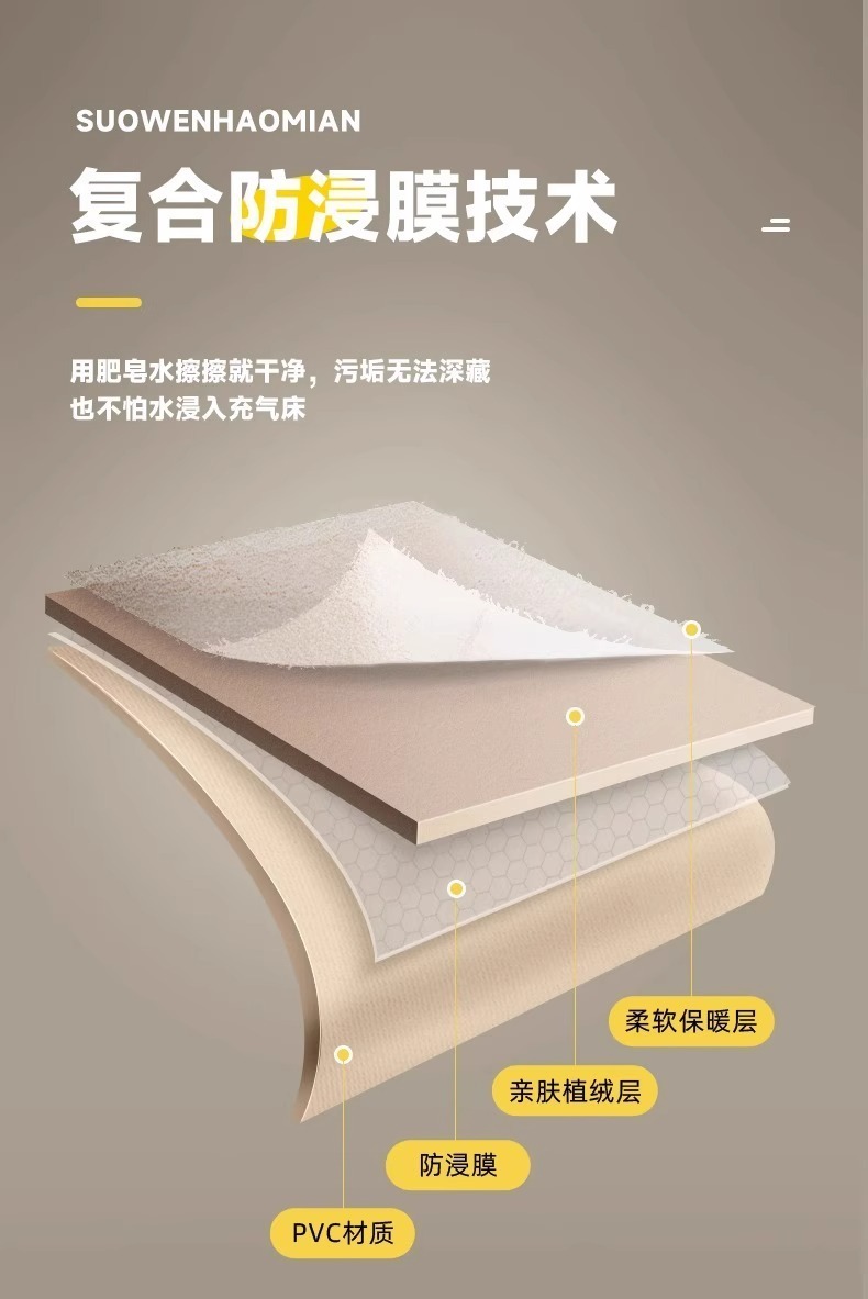 气垫床单人充气床垫双人家用加厚懒人户外露营帐篷折叠便携充气床