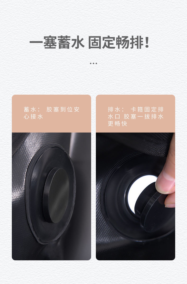 跨境爆款便携式户外淋浴盘露营洗澡帐篷托底接水盆宠物洗浴底座