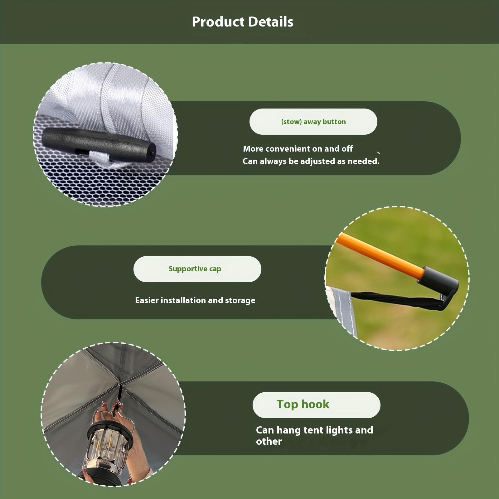  Outdoor camping automatic quick opening tent silver plated sun protection fully automatic sun protection picnic tent camping 