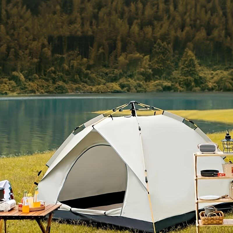  Outdoor camping automatic quick opening tent silver plated sun protection fully automatic sun protection picnic tent camping 