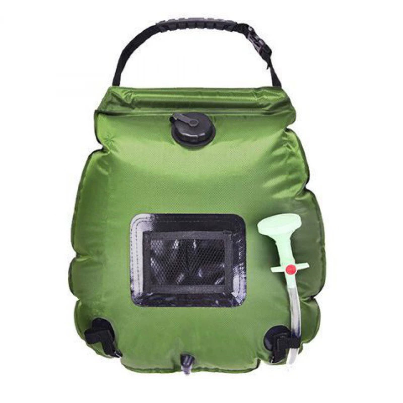 20L バスバッグ グリーン + シングルテント: 120*120*190cm