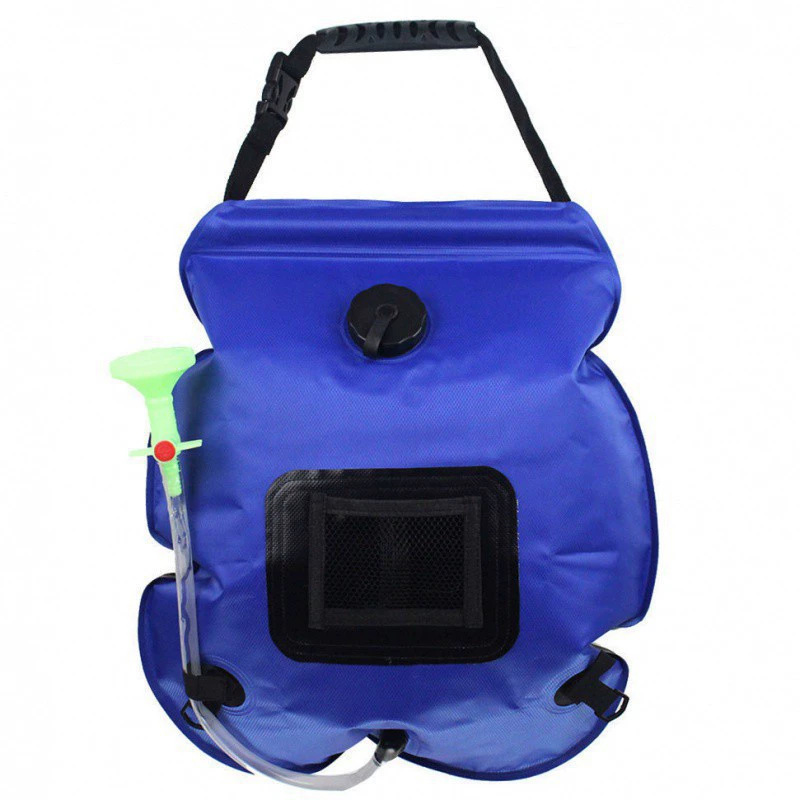 20L バスバッグ ブルー + シングルテント: 120*120*190cm