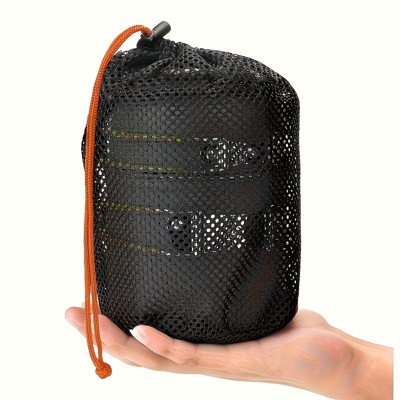 Camping cookware set, durable metal pot, easy to carry and take up small space, suitable for outdoor backpack camping picnics, camping equipment and gear, camping accessories, cookware, knives and for